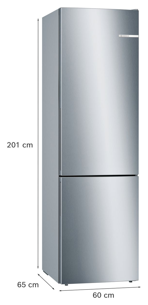 Serie 6 KGE39AICA 249 l / 94 l Kühl-Gefrierkombi freistehend 149 kWh Jahr  (Edelstahl) 