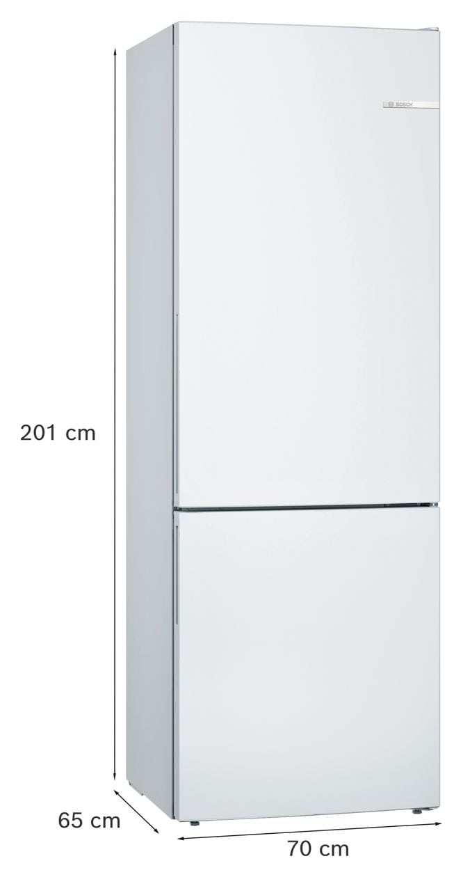 Serie 6 KGE49AWCA 302 l / 117 l Kühl-Gefrierkombi freistehend 163 kWh Jahr  (Weiß) 