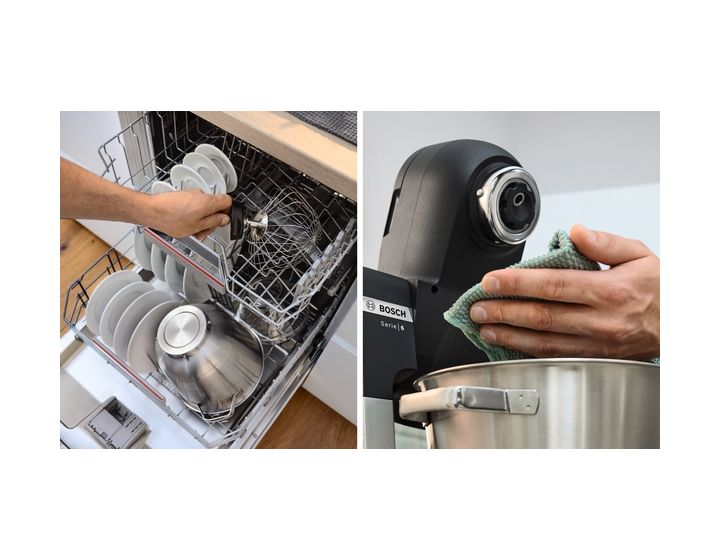 Serie 6 MUMS6ZS00 1600 W Küchenmaschine 5,5 l mit Waage  (Schwarz, Edelstahl) 
