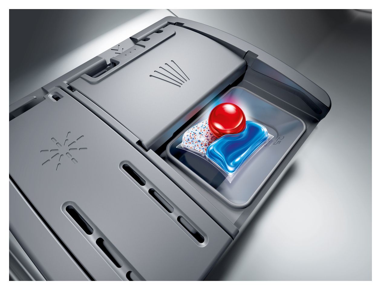 Serie 6 SKS6ITB00E Kompakt Geschirrspüler unterbaufähig Leise 6 Maßgedecke aquaStop Funktion 