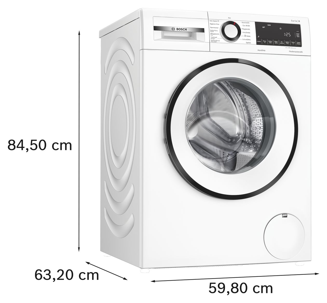 Serie 6 WGG244Z0EX 9 kg Frontlader Waschmaschine 1400 U/min aquaStop Funktion 