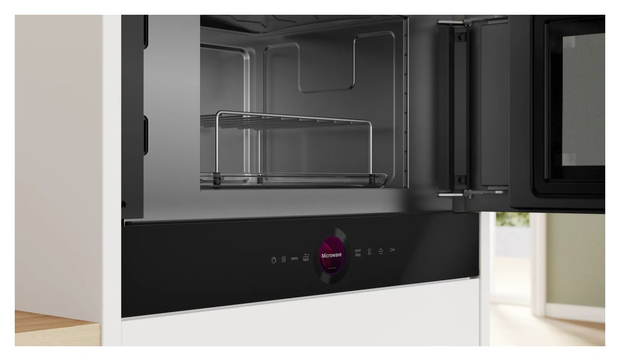 Serie 8 BER7321B1 Einbau-Mikrowelle 900 W Größe: mittel 5 Stufen (Schwarz) 
