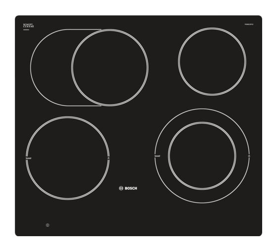 Serie 8 PKN601DP1D autarkes 60cm Glaskeramik Kochfeld/Herdplatte 4 Zone(n) 