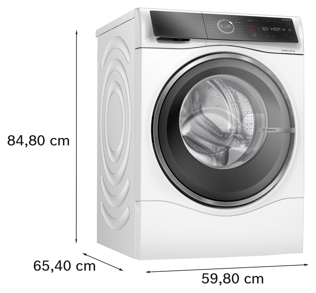 Serie 8 WNC244070 9 kg 6 kg Waschtrockner 1400 U/min 