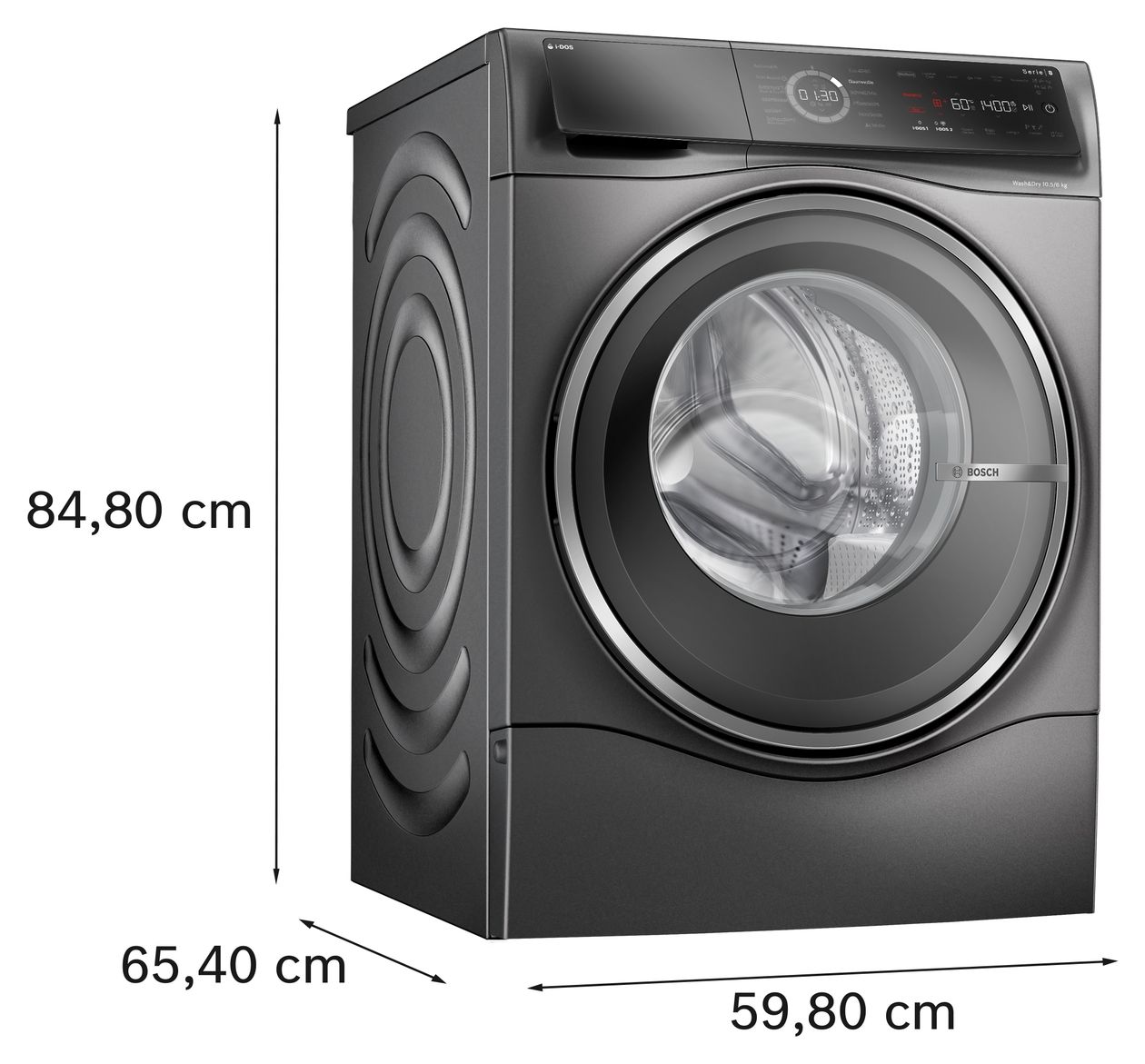 Serie 8 WNC254AS0 10,5 kg 6 kg Waschtrockner 1400 U/min 