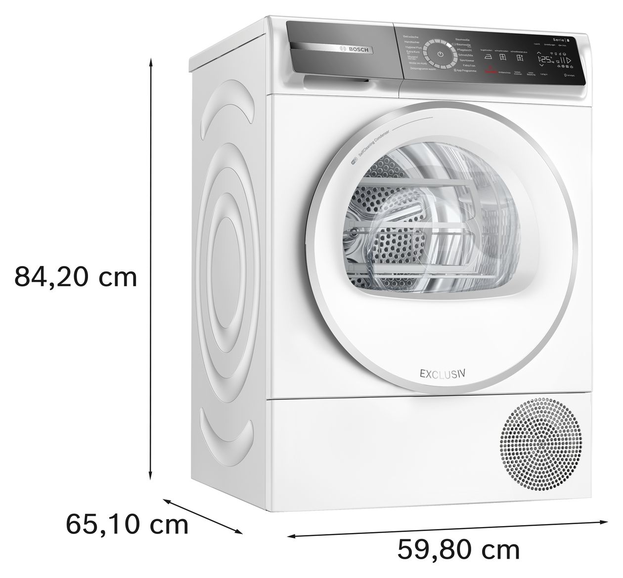 Serie 8 WQB245B90 Wärmepumpen Trockner Frontlader 