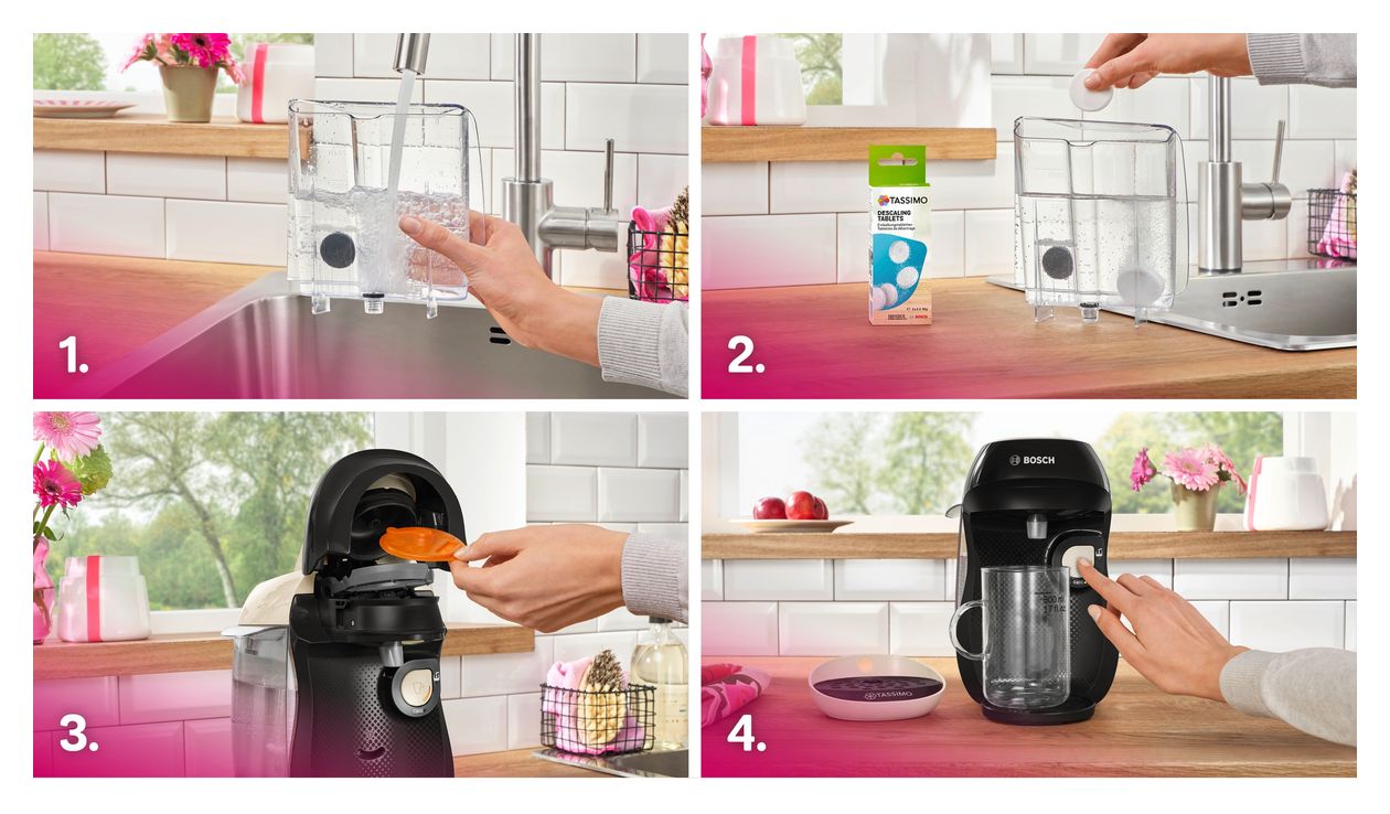 TAS107E Tassimo Happy friendly Kaffeekapsel Maschine  (Beige, Schwarz) 