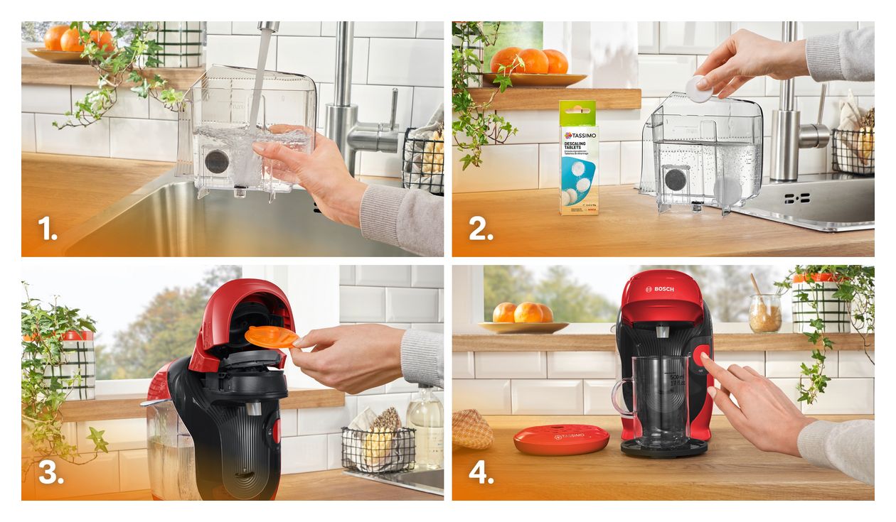 TAS112E Tassimo Style friendly Kaffeekapsel Maschine  (Rot) 