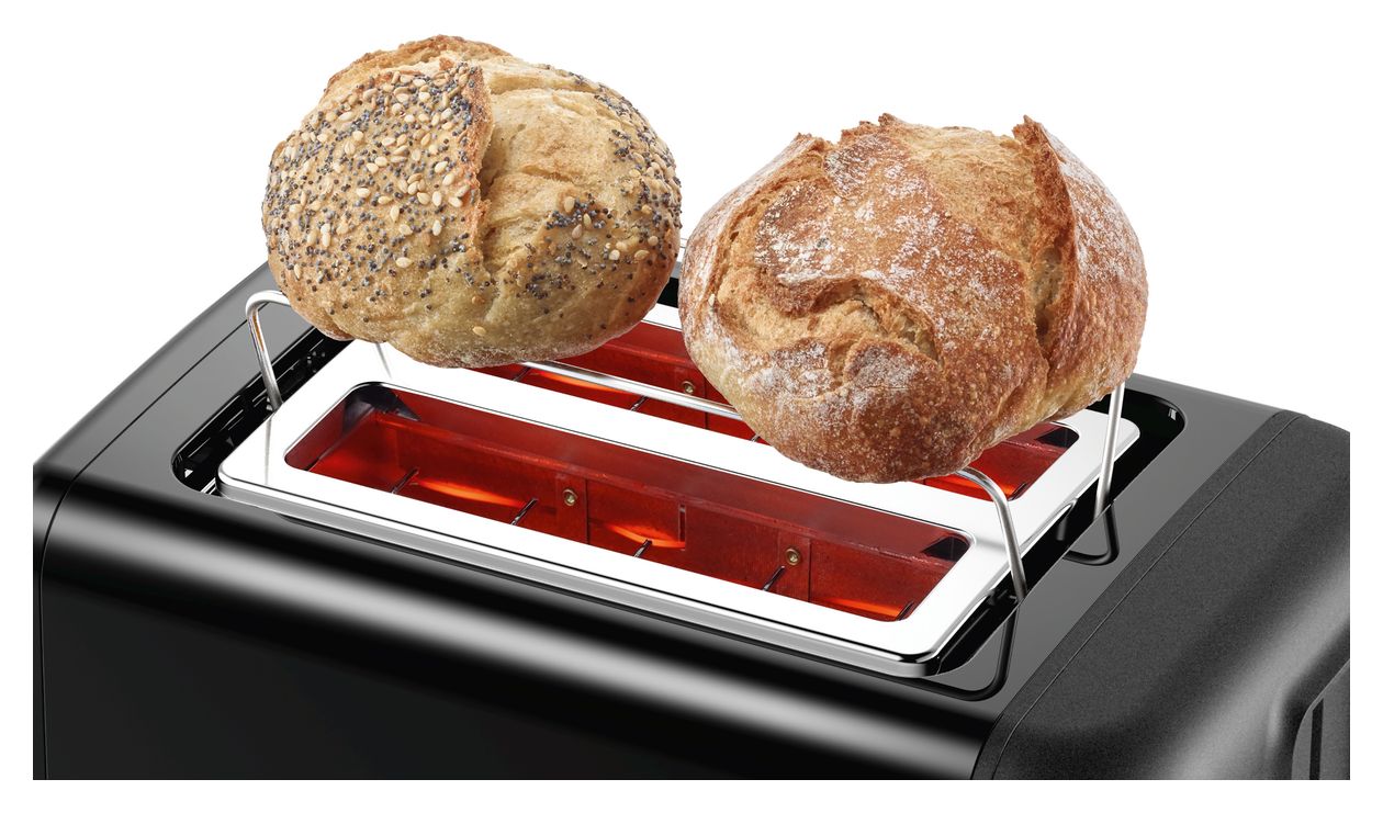 TAT3P423DE DesignLine Toaster 970 W 2 Scheibe(n)  (Schwarz) 