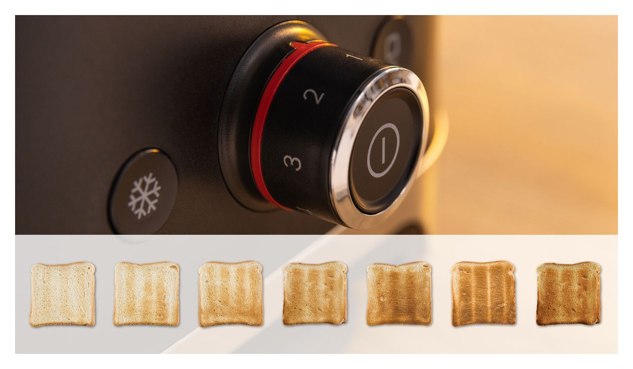 TAT4M223 MyMoment Toaster 950 W 2 Scheibe(n) 4 Stufen  (Schwarz, Edelstahl) 