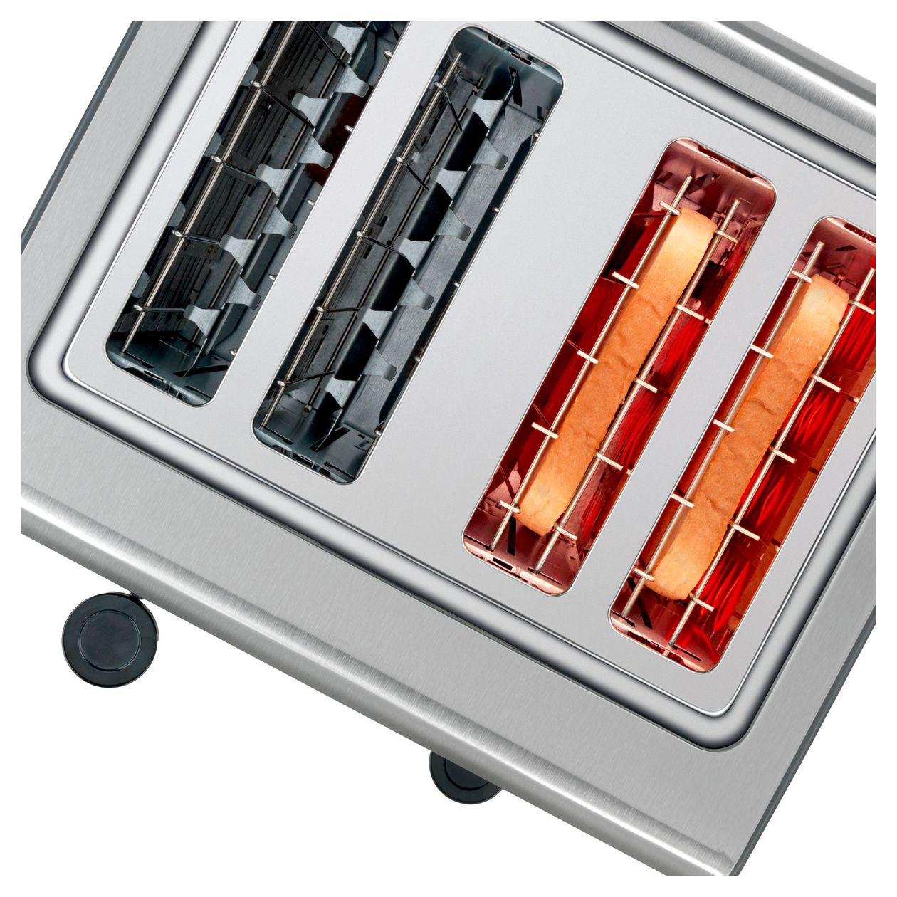 TAT7S45 Toaster 1800 W 4 Scheibe(n)  (Schwarz, Edelstahl) 