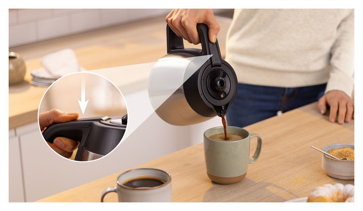 TKA6M273 MyMoment 12 Tassen Thermo Filterkaffeemaschine 1,1 l  (Schwarz) 
