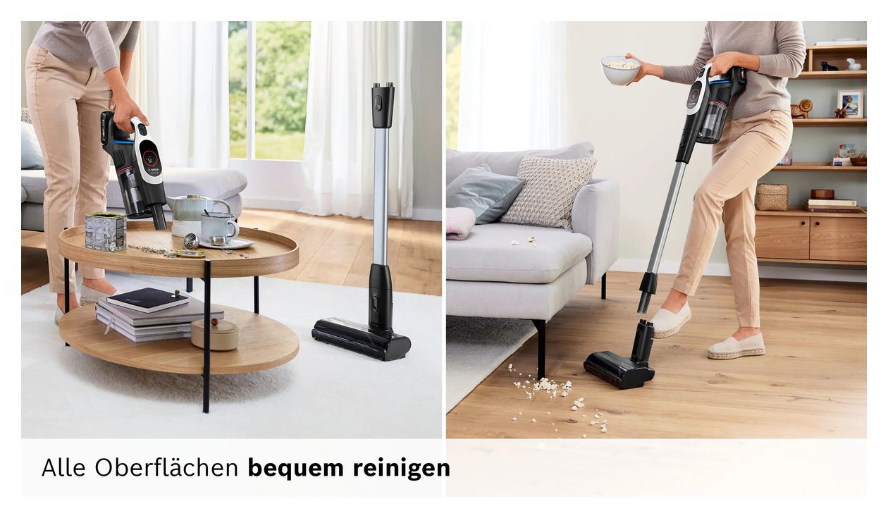 Unlimited 9 BKS931BA Handstaubsauger Beutellos bis 60 min Laufzeit 18 V HEPA  (Weiß) 