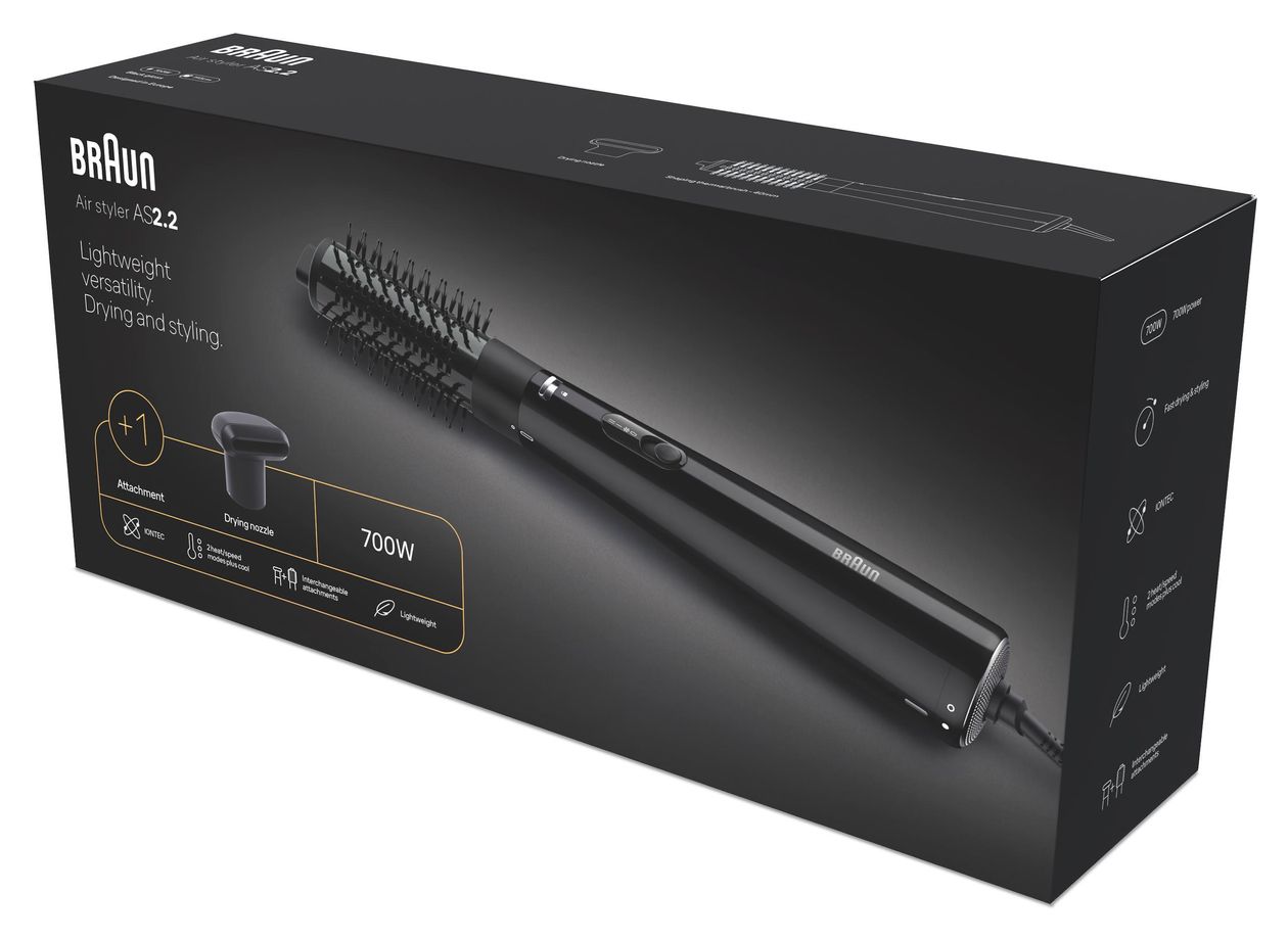 AS2.2 Warmluftbürste 300 W  (Schwarz) 