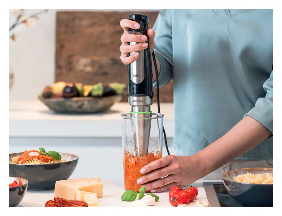 MQ7025X MultiQuick 7 Stabmixer 1000 W  (Schwarz, Edelstahl) 