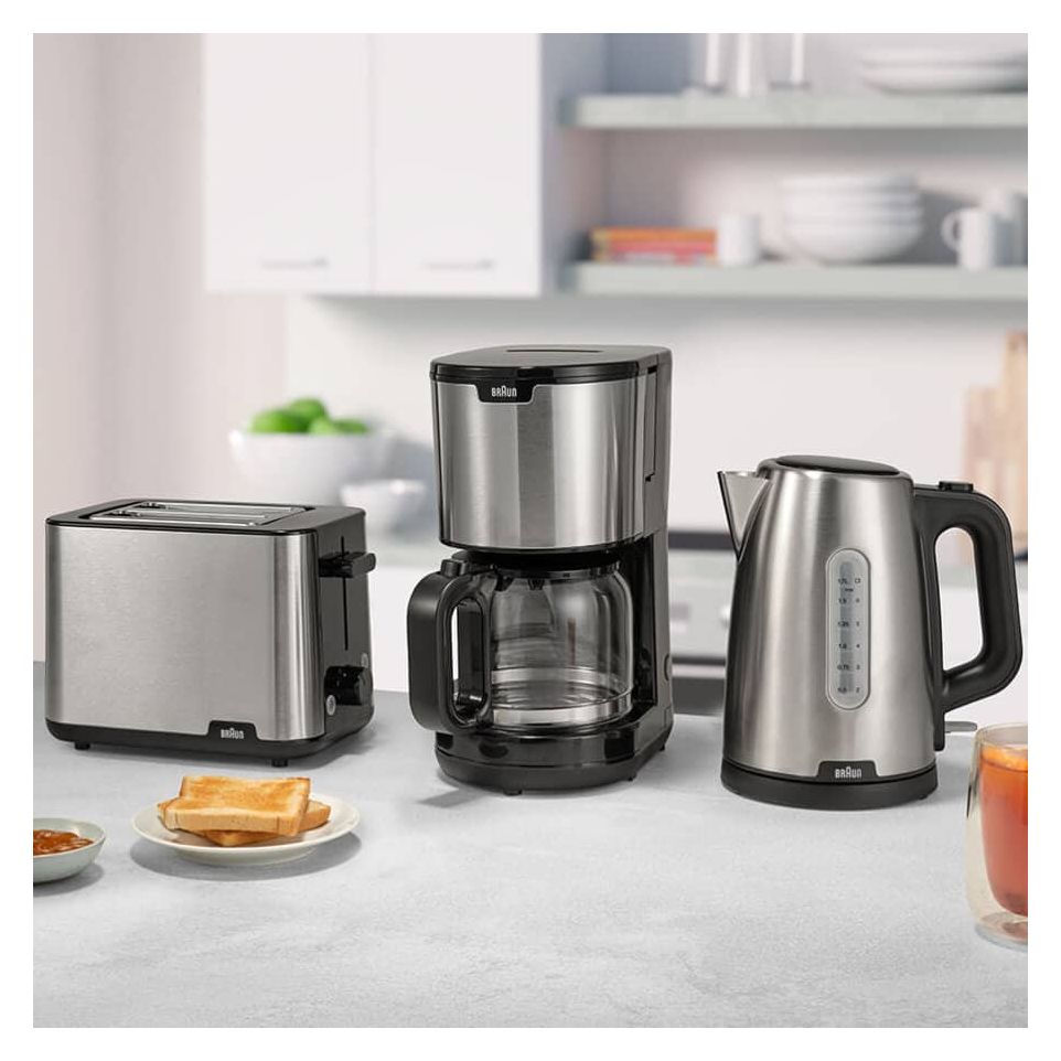 WK1500 PureShine 1,7 l Wasserkocher 2200 W  (Schwarz, Edelstahl) 