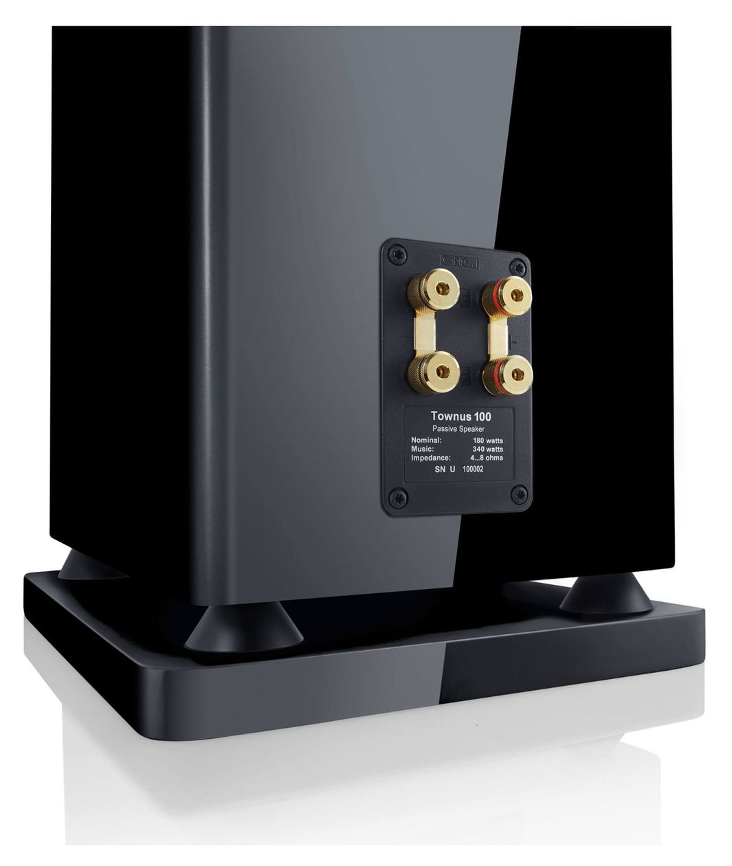 Townus 100 340 W 3-Wege Lautsprecher  (Schwarz) 