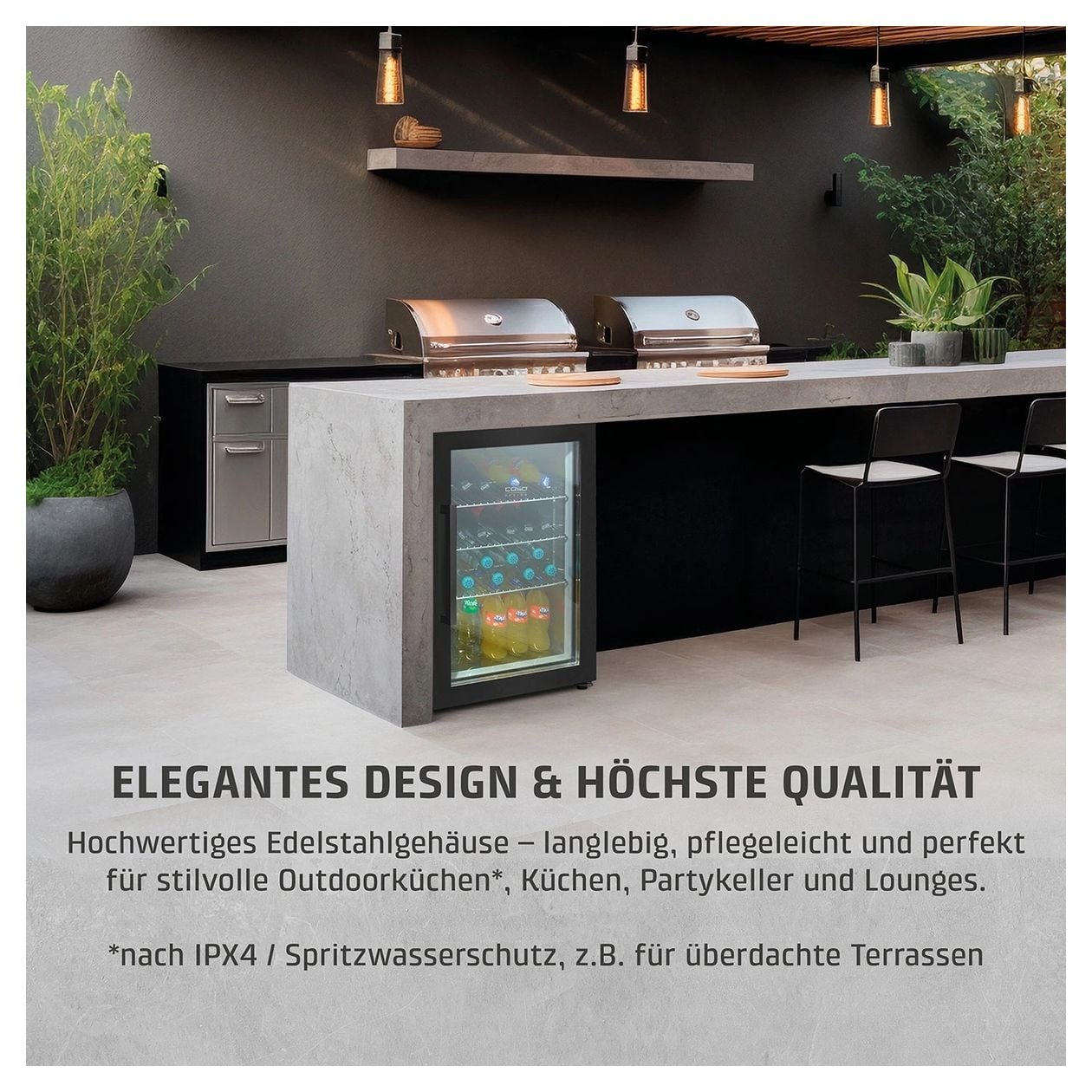 BBQ Cooler S-R700 Weinkühler Freistehend EEK: A 1 Zonen 