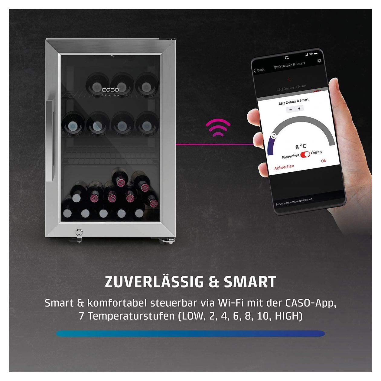 BBQ Deluxe-R Smart Weinkühler Freistehend 