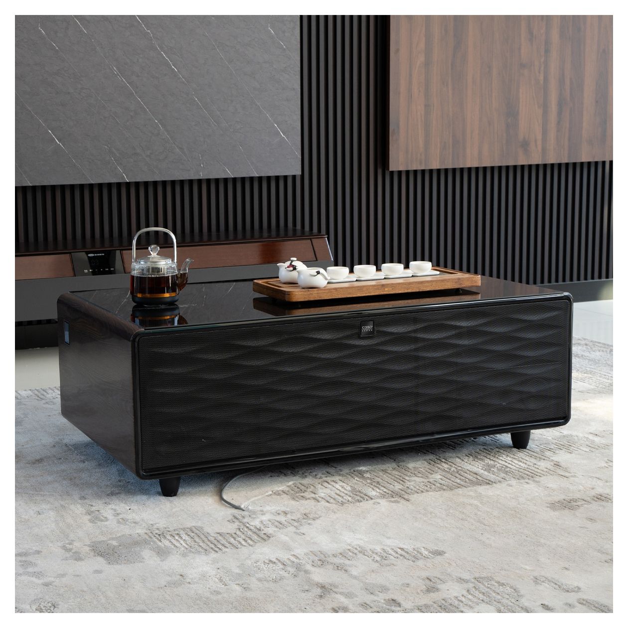 Sound & Cool 135 l Tischkühlschrank EEK: F 91 kWh Jahr  (Schwarz) 