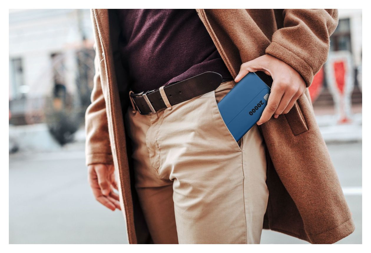 Elite 20000 mAh Powerbank USB Typ-C  (Blau) 
