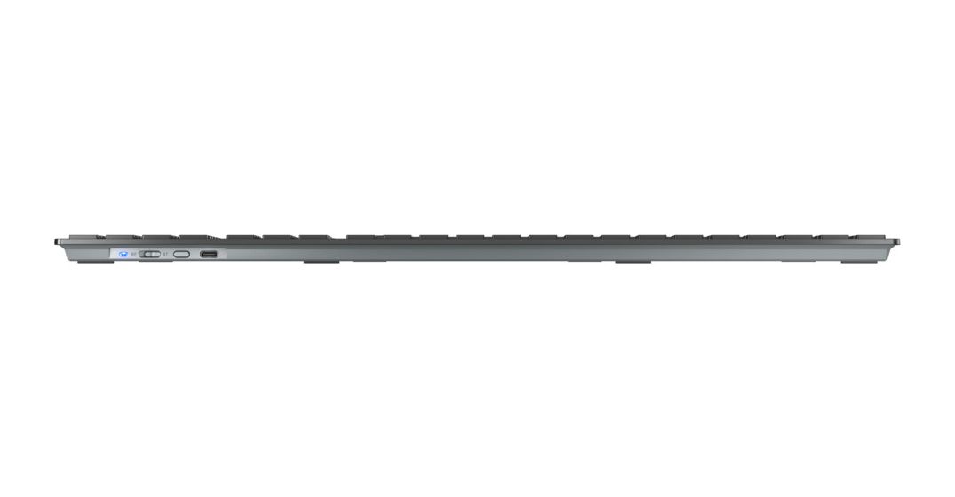 KW9100 Slim Universal Tastatur RF Wireless + Bluetooth 2.4 - 2.4835 GHz  (Schwarz) 