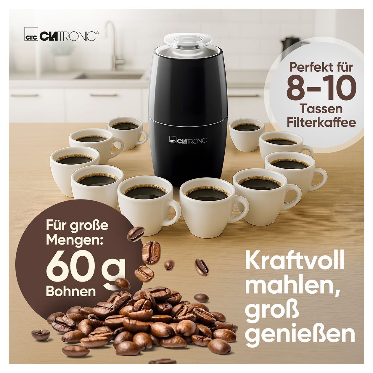 KSW3806 Kaffeemühle für 60 g 150 W  (Schwarz) 
