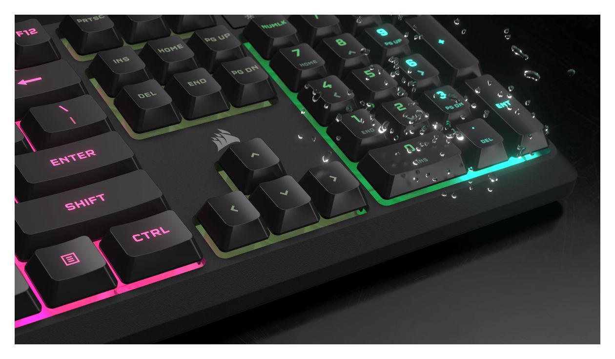 K55 Core RGB-LED Gaming Tastatur USB  (Grau) 