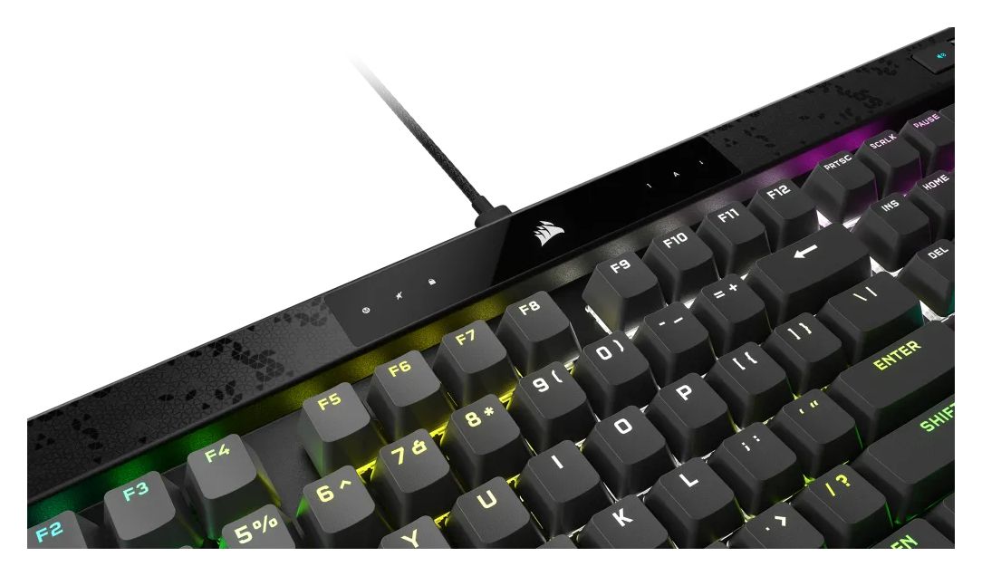 K70 Max RGB-LED Gaming Tastatur USB  (Schwarz) 