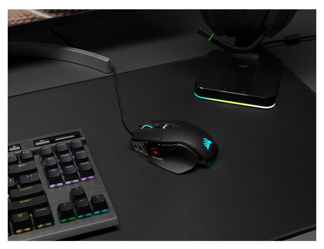 M65 RGB Ultra 26000 DPI Gaming Maus Optisch  (Schwarz) 