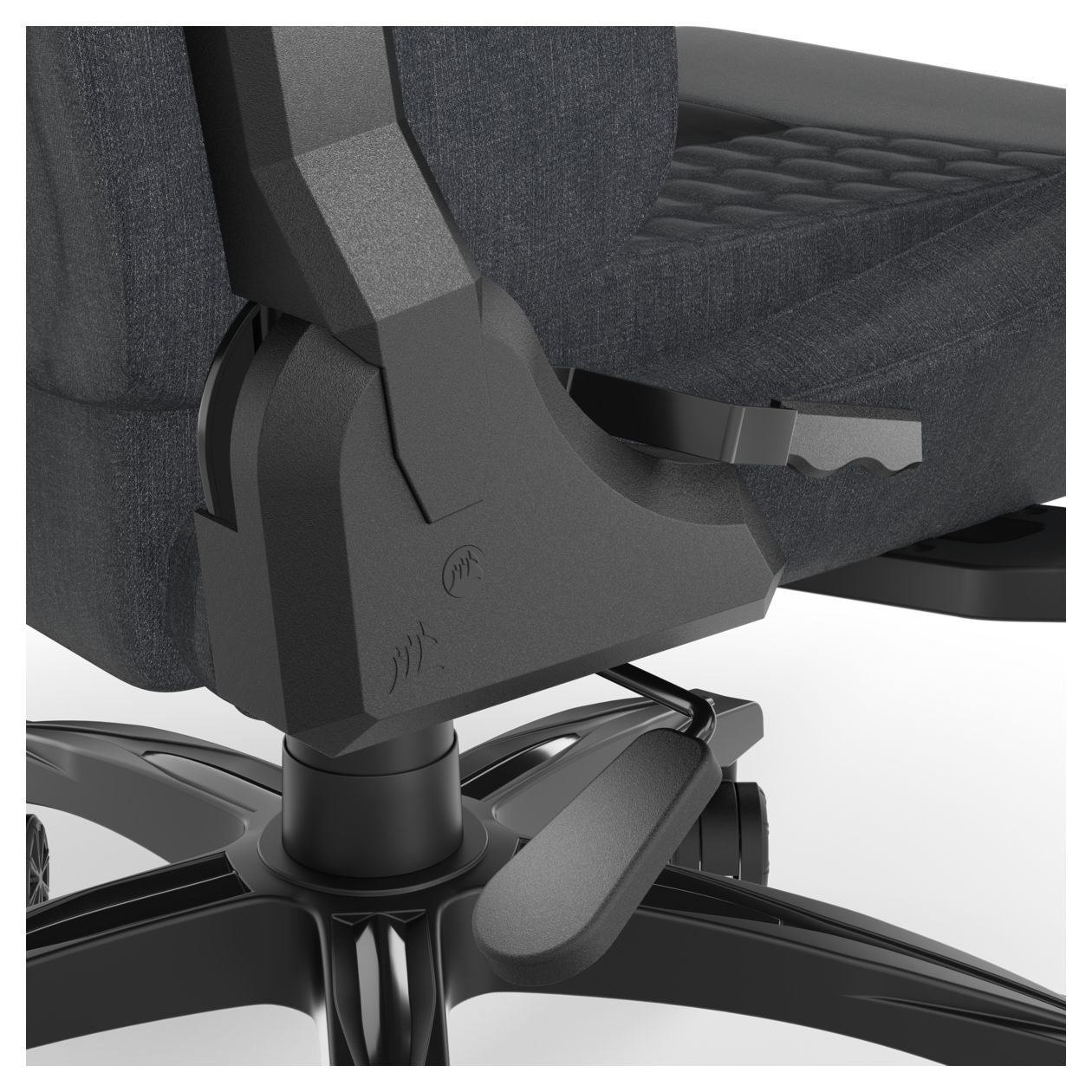 TC100 Relaxed Gamingstuhl bis 120 kg (Grau) 