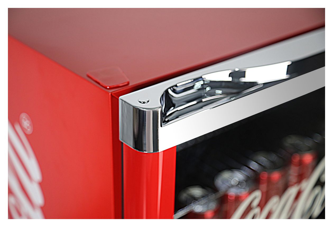 HighCube Coca Cola HC166E 115 l Tischkühlschrank EEK: E 81 kWh Jahr  (Rot) 