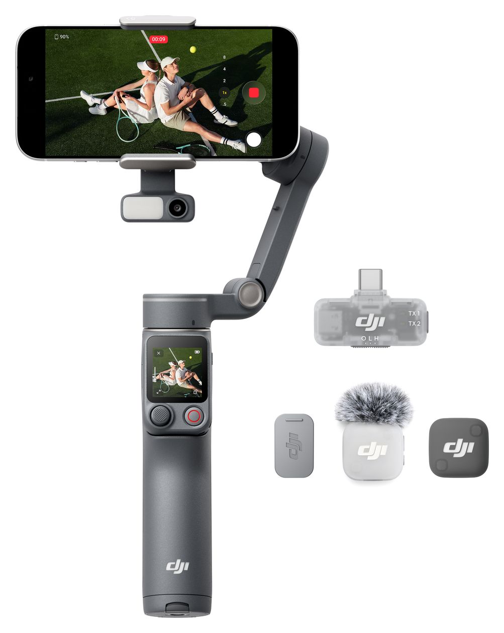 Osmo Mobile 8P Creator Combo Stativ Gimbal für Smartphone faltbar Bluetooth  (Schwarz) 