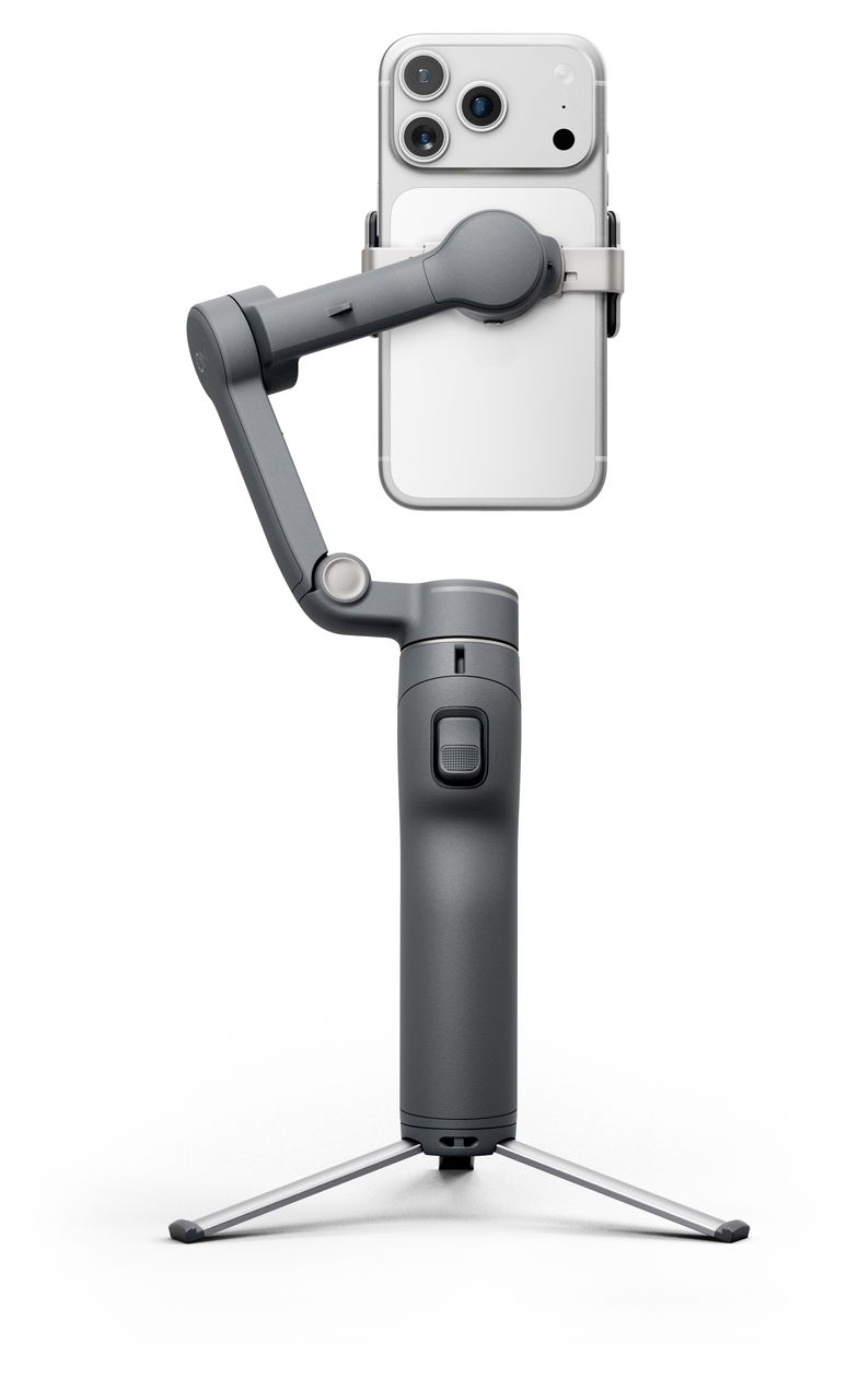 Osmo Mobile 8P Standard Combo Stativ Gimbal für Smartphone faltbar Bluetooth  (Schwarz) 