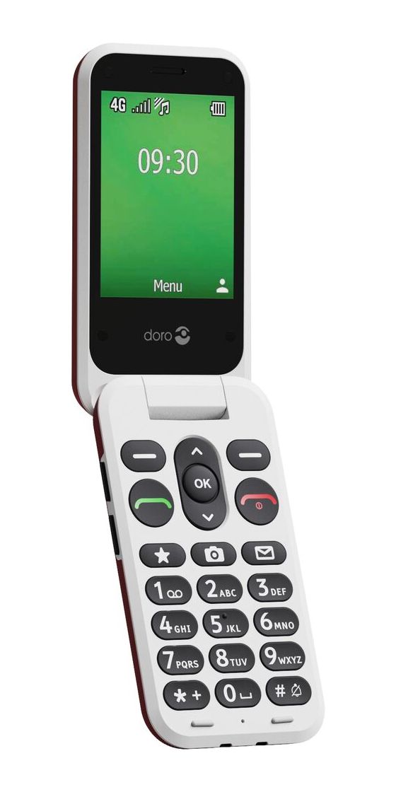 Leva E30 4G Smartphone 7,11 cm (2.8 Zoll) 0,3 MP Single SIM  (Rot, Weiß) 