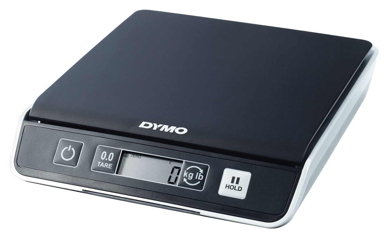 DYMO M5 Paketwaage | bis zu 5 kg | USB Briefwaage mit LCD-Bildschirm | 20 cm x 20 cm 