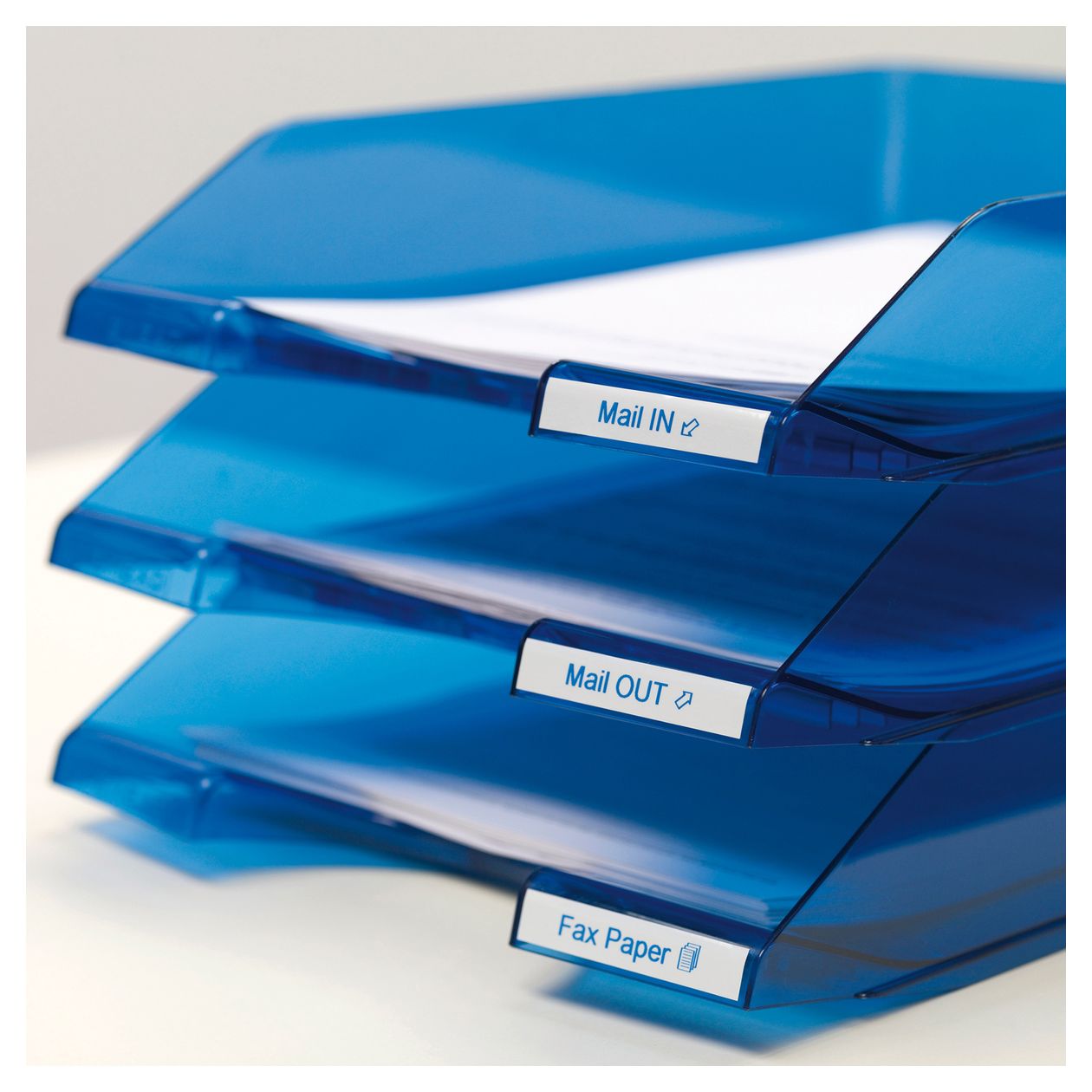 DYMO Original D1-Etikettenband | blau auf weiß | 12 mm x 7 m | selbstklebendes Schriftband | für LabelManager-Beschriftungsgerät 