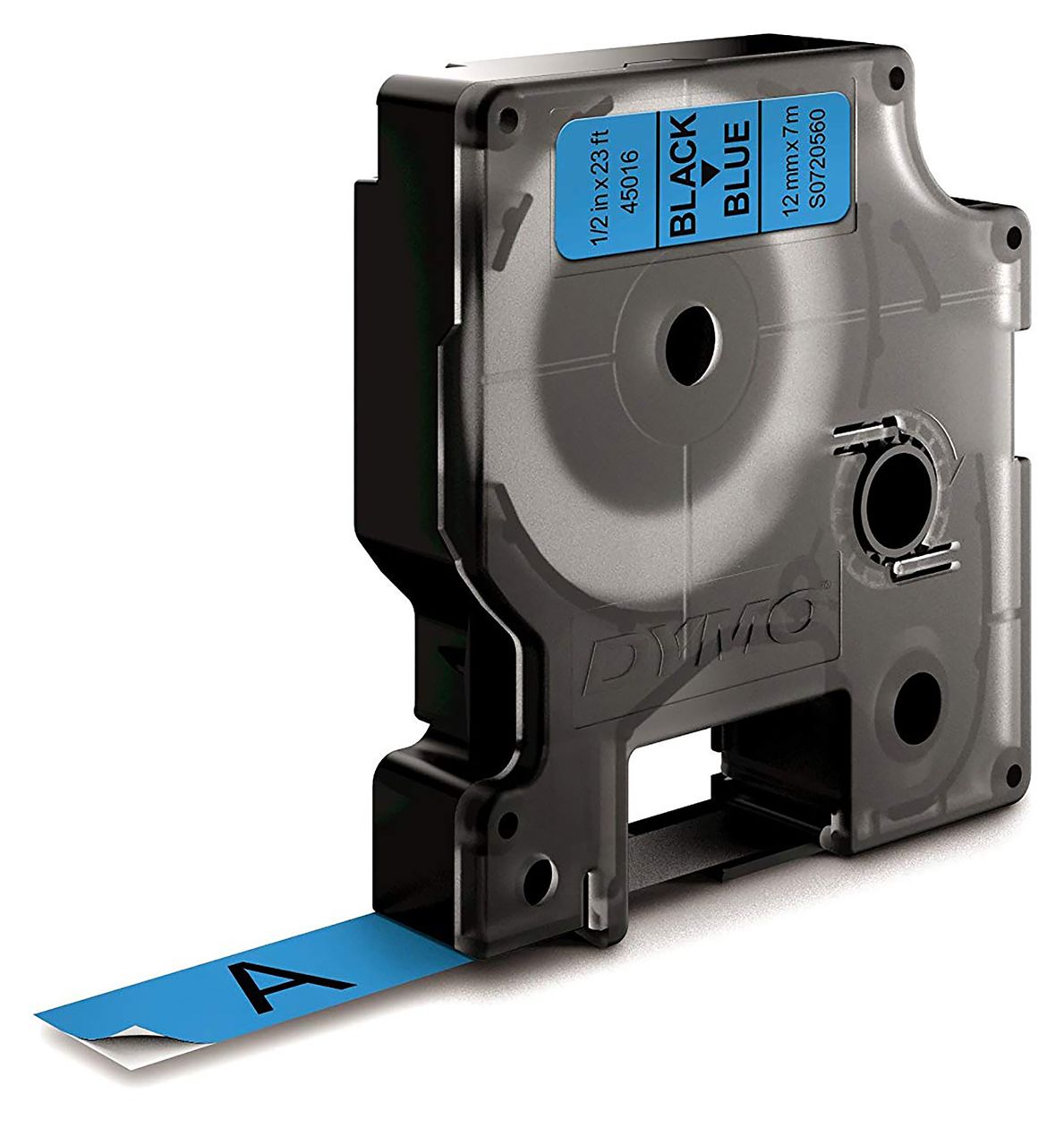 DYMO Original D1-Etikettenband | schwarz auf blau | 12 mm x 7 m | selbstklebendes Schriftband | für LabelManager-Beschriftungsgerät 