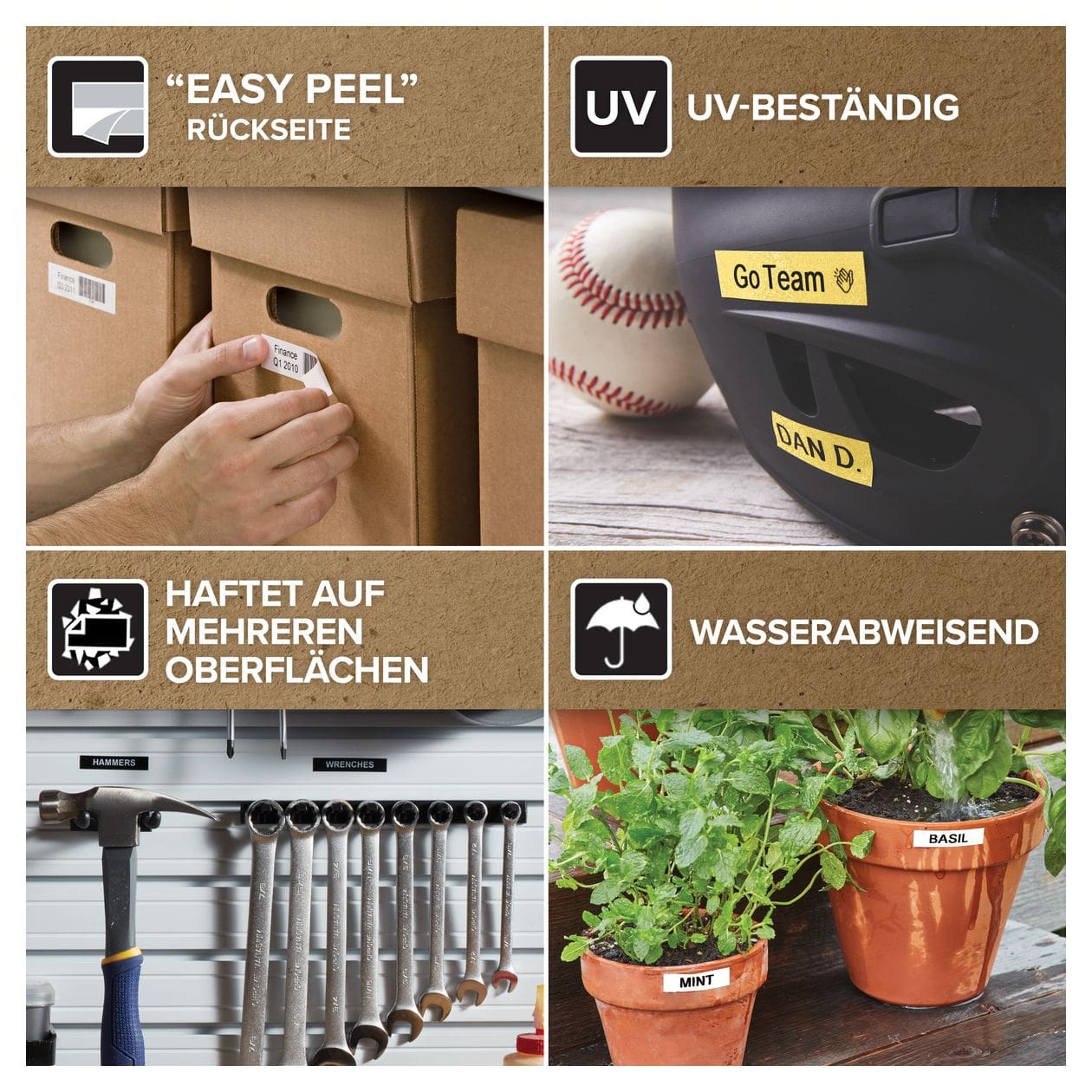DYMO Original D1-Etikettenband | schwarz auf grün | 19 mm x 7 m | selbstklebendes Schriftband | für LabelManager-Beschriftungsgerät 