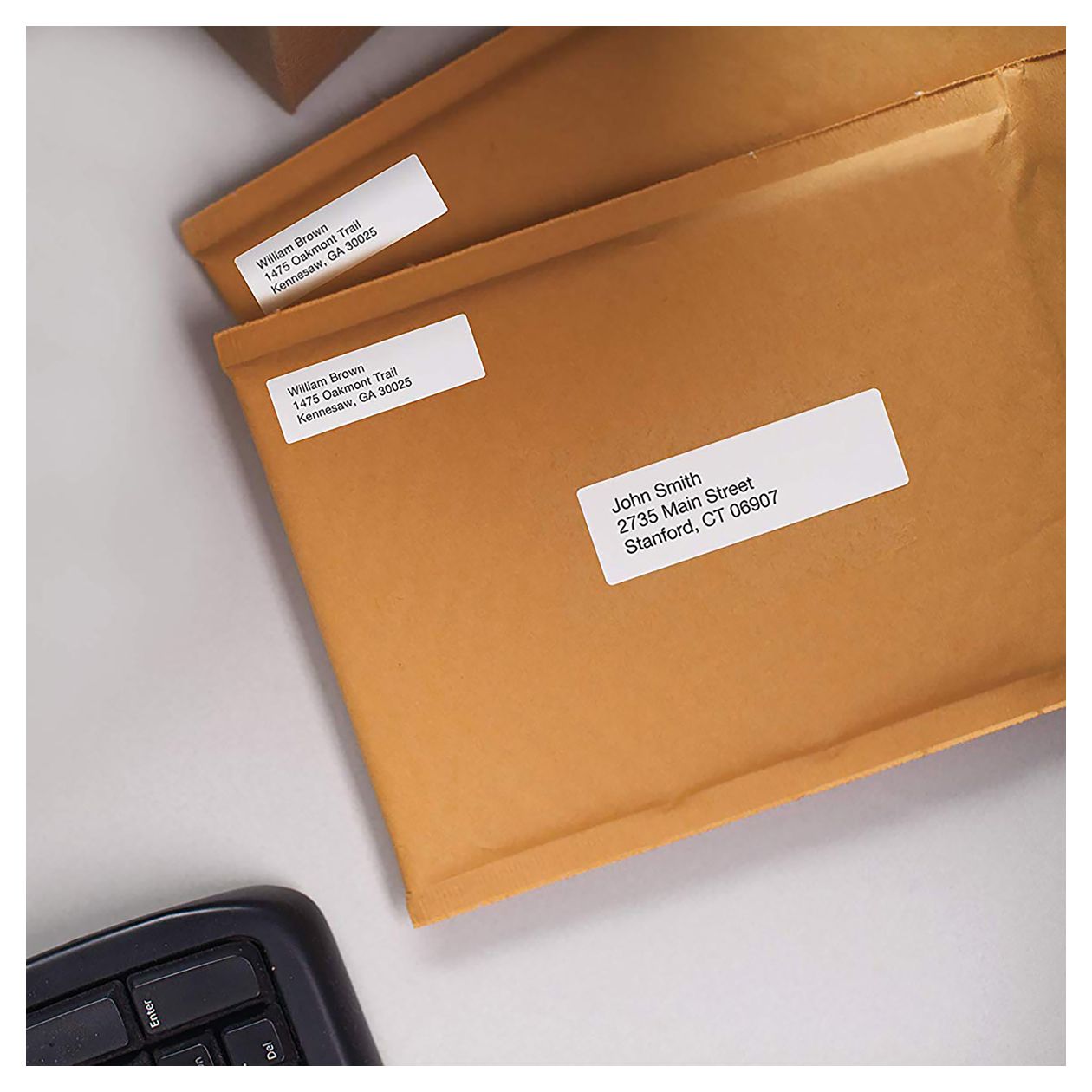 DYMO Original LabelWriter Rücksendeadressetiketten | 25mm x 54mm | 12 Rollen mit je 500 leicht ablösbaren Etiketten (6.000 Stück) | selbstklebend | Beschriftungsgerät für LabelWriter Etikettendrucker 