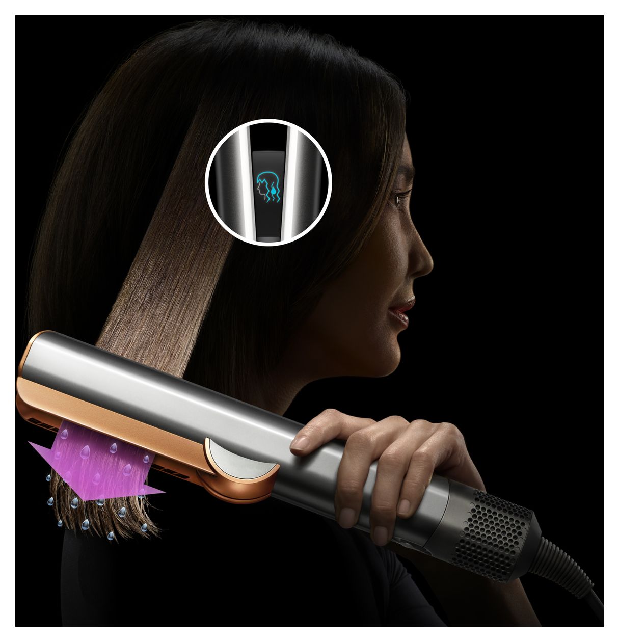 HT01 Airstrait Haarglätter 1600 W  (Pink, Roségold) 