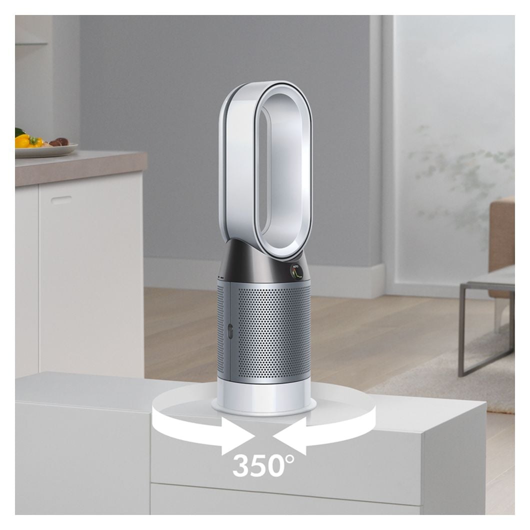 HP04 Pure Hot + Cool Turm-Luftreiniger  (Silber, Weiß) 