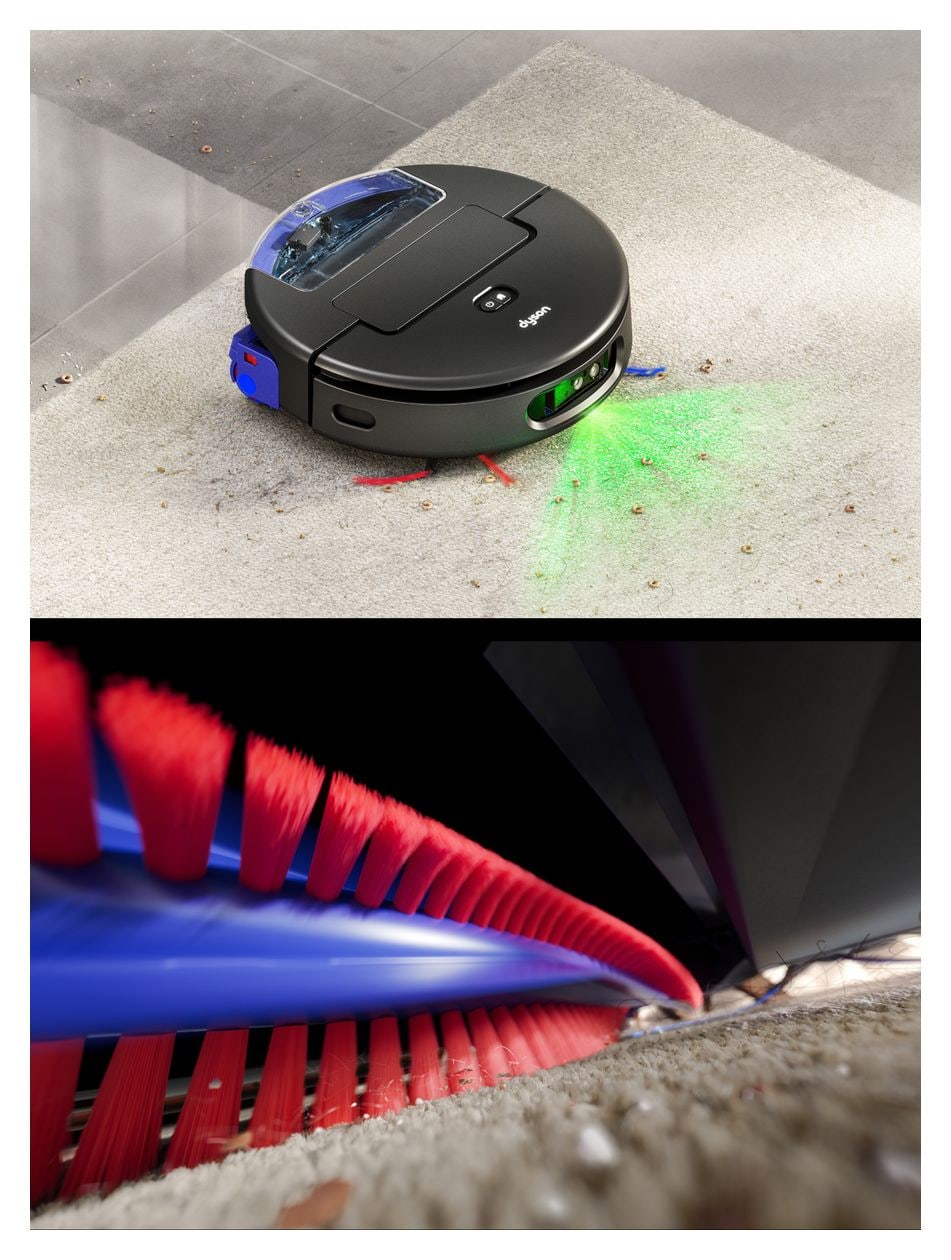 Spot+Scrub AI Saugroboter nass/trocken 140 min Akku 18000 Pascal Leistung  (Schwarz) 