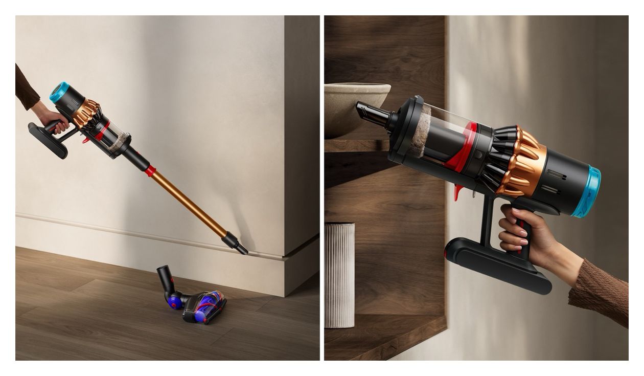 V16 Piston Animal Handstaubsauger Beutellos bis 70 min Laufzeit HEPA  (Schwarz, Kupfer) 