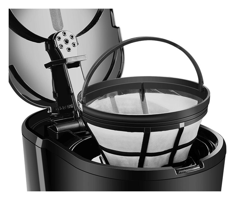 KP2115 12 Tassen Filterkaffeemaschine 1,5 l  (Schwarz, Edelstahl) 