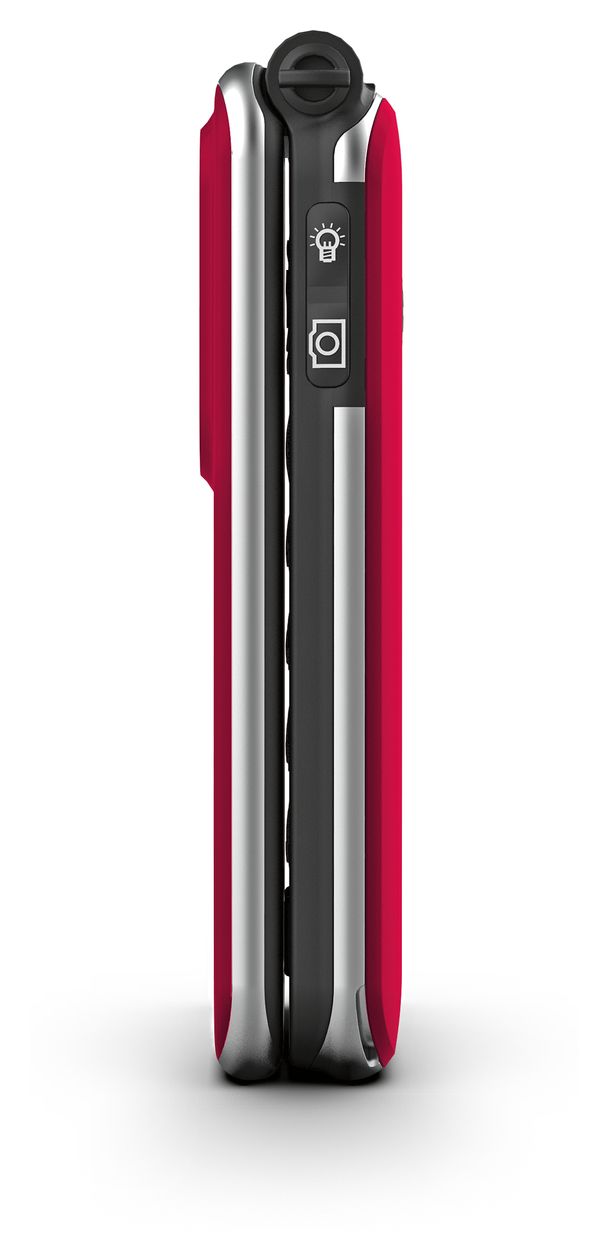 Joy V228 Seniorenhandy 4G Smartphone 7,11 cm (2.8 Zoll) 2 MP Single SIM  (Rot) 