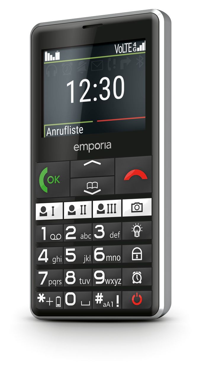 Pure V76 4G Smartphone 5,87 cm (2.31 Zoll) 2 MP Single SIM  (Schwarz) 