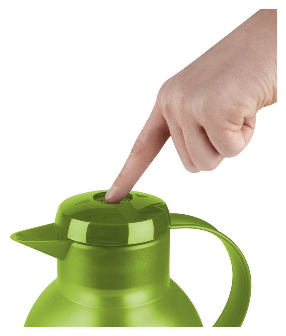 505763 SAMBA Quick Press Isolierkanne 1,0l Glas-Isolierkolben  (Grün) 