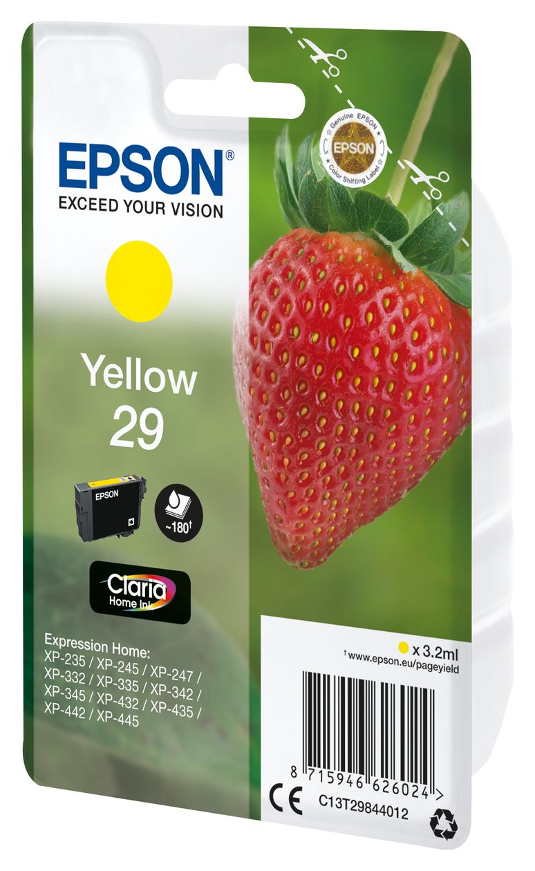 29 C13T29844012 originale Druckerpatronen Gelb 3,2 ml 