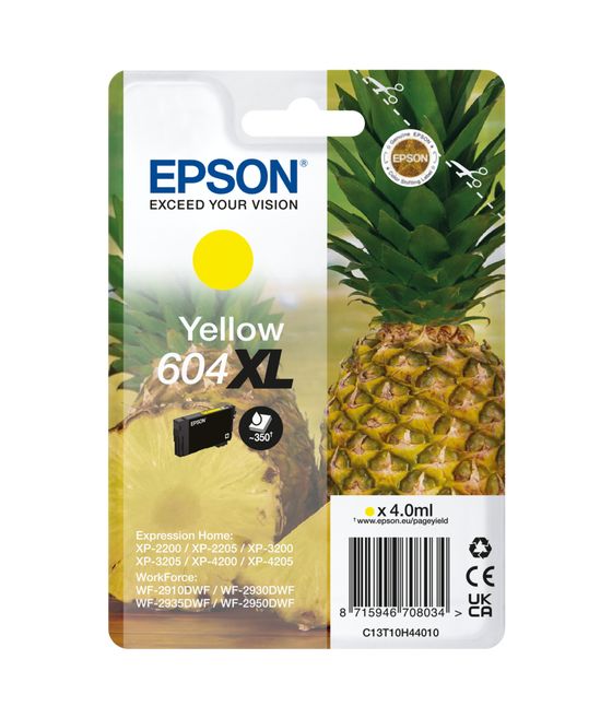 604XL C13T10H44010 originale Druckerpatronen Gelb 4 ml 